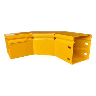 CHFBC904X4R8EPK - Curva Horizontal para Fibra Óptica / 90° / Aluminio 4" x 4" / Radio 8" / Epóxico Amarillo