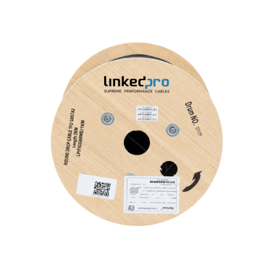 LP-FIG0-ARMD/1KM - Cable Drop FTTH / Fibra Monomodo G.657.A2 / 1 km / Tubo Acero Inoxidable / 3 mm / Autosoportado Aéreo