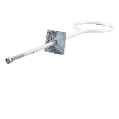 SAP-01 - Ancla de Losa o Pared / Ajustable 63-65 cm / Argolla 13 cm / Galvanizado Electrolítico / Torre hasta 30 m (98.4 ft)