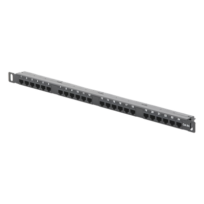 LP-PP-CU-6A-24P - Panel de Parcheo de Impacto (110) sin Blindaje de 24 Puertos Cat6A