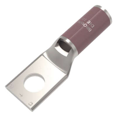 HUB-YA2-CL6 - Terminal de Compresión / 35 kV / Cobre Electrolítico Estañado / Calibre 2 AWG / Tornillo 1/2" / Barril Biselado