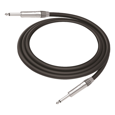 CGT-PM-PM-L-3M - Cable de Audio / Conectores 1/4 in Mono / Triple Blindaje / Cobre Puro / 3 m (9.8 ft) / Carcasa Cromada