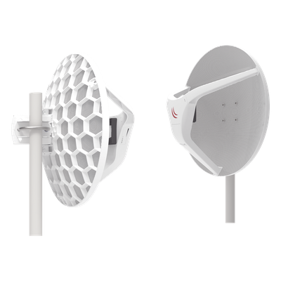 RBLHGG-60AD-KITR2 - Enlace Inalámbrico 60 GHz / 2 Gbps Agregados / Alcance 1500 m (4921.3 ft) / CPU 4 Núcleos / Preconfigurado / IP Exterior