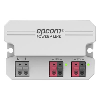 PL0012 - Fuente de Alimentación / 12 Vcc / 2 A / Entrada Universal 110-240 Vca / Doble Salida con Terminales de 2 Pines / Operación -20°C a 45°C