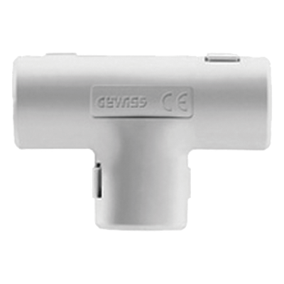 DX-40-225 - Unión en T para Tubería Rígida / 25 mm / PVC Auto-extinguible / Libre de Halógenos / Instalaciones Eléctricas