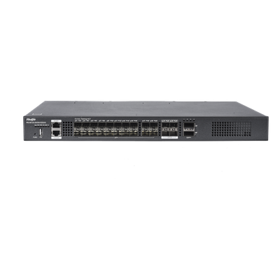 RG-S6120-20XS4VS2QXS - Switch de Distribución de Fibra / 23 Tbps / 20 Puertos SFP+ 10G / 4 Puertos SFP28 25G / 2 Puertos QSFP+ 40G / Modular