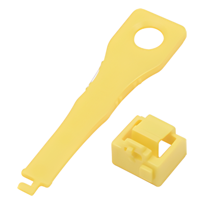 LL-05 - Protector de Bloqueo / Puertos RJ45 y LC / Diseño Compacto Flush / Llave Universal / Bolsa 10 Piezas