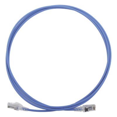 MC6-07-0628 - Patch Cord Modular Cat6 UTP / CM/LS0H / 2.13 m (7 Pies) / 28AWG / Diámetro 4.0 mm / Azul