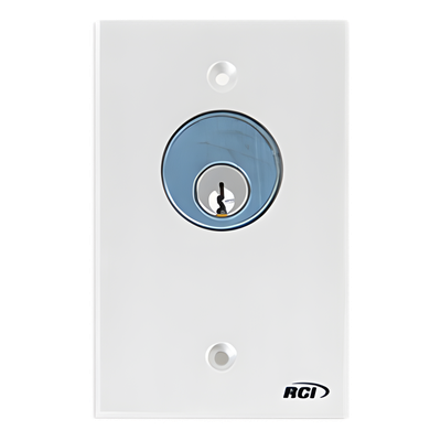 960MACYLKAK - Interruptor con Llave / Acción Mantenida / SPDT 3A @ 125 VCA / Aluminio Anodizado / Montaje Superficie o Encastrado