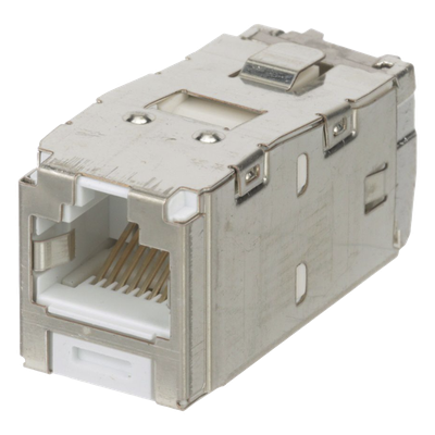 CJS6X88TGWHY - Conector Jack RJ45 Blindado / Categoría 6A / 8P8C / Mini-Com TG / Terminación sin Herramienta / PoE 100W / -10°C a 65°C