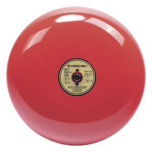 B10-24 - Campana de alarma de incendio / 10 pulgadas (25.4 cm) / 24 VCD / 96 dB / Listado UL / Uso exterior con caja HC-BB-1