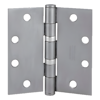 MX105155 - Kit de Bisagras con Baleros / Acero Calibre 0.134 / 4.5' x 4.5' / Cromo Satinado / Certificación UL / 3 Piezas