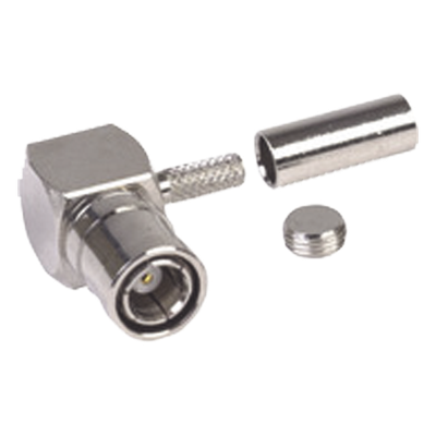RSB-4010-B - Conector SMB Macho A/R / Anillo Plegable / RG-174/U / Níquel-Oro-Teflón