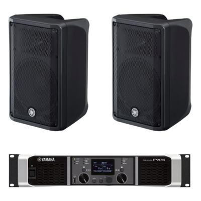 CBR10KIT/PX - Kit de Refuerzo Sonoro / 2 Bocinas 2 Vías 10" / Amplificador Clase D 2x800W a 4Ω / Respuesta 50 Hz - 20 kHz / Conectores Speakon NL4 y XLR