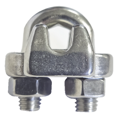 NUDO-38-FJSS - Nudo Perro Abrazadera / Acero Inoxidable / Cable 3/8" / Carga Pesada / Torre y Mástil