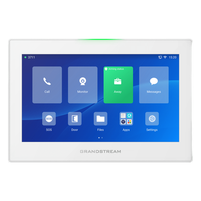 GSC-3574 - Estación de Intercomunicación SIP / Pantalla Táctil 7'' 1024x600 / Wi-Fi 6 Dual Band / Bluetooth 5.0 / 8 Canales de Alarma / Android 13 / Control HVAC e Iluminación