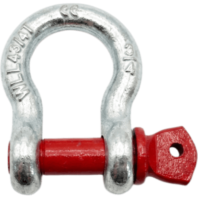 TSK-400-475 - Grillete Lira / 4.75 T WLL / Cuerpo 3/4" Acero Forjado Galvanizado / Perno 7/8" Alta Resistencia / Factor Seguridad 6:1 / Operación 100°C