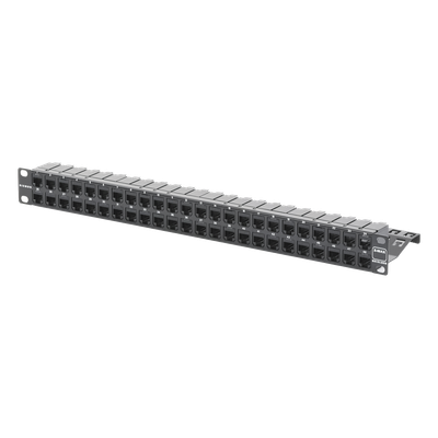 Z6AS-PNL-U48K - Patch Panel / 48 Puertos / Cat 6A Blindado / Plano / 1UR / Acero 18 Gauge