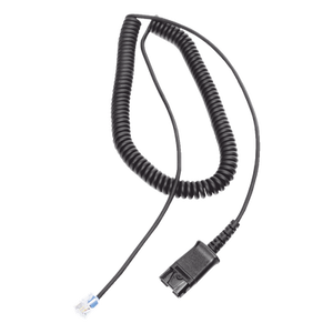 QD03 - Cable Adaptador QD / Diademas HT101/HT201/HT202 / Teléfonos Analógicos, Digitales e IP / Compatible Grandstream y Yealink / Audio Full Duplex / Impedancia 2000Ω