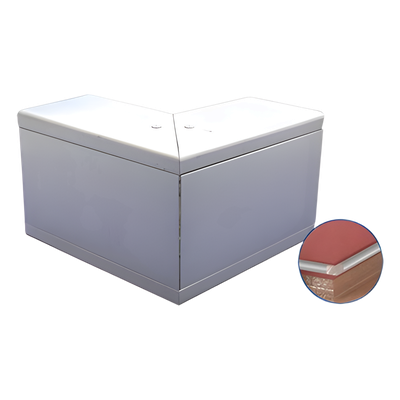 INKA-100-EE - Esquinero exterior de aluminio, para canaleta INKA100 (8110-80001)