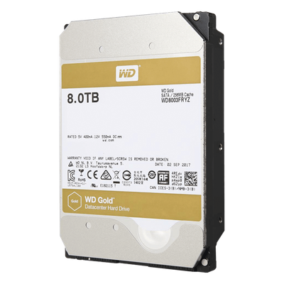WD8004FRYZ - Disco Duro Gold de 8TB / Clase Enterprise / 5 AÑOS DE GARANTÍA