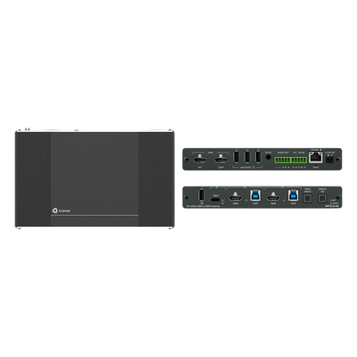 SWT3-31-HU - Auto-Switcher | 1 USB-C + 2 HDMI/USB Inputs | HDMI Output | USB 3.2 Switching | 4K@60Hz | HDCP 2.3 | PoE | MegaTOOLS Enclosure