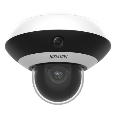 DS-2DP3D404IWG1-E/36(F5) - Mini Domo PanoVu IP / 4 Megapixel UHD / 1 PTZ 4X Zoom + 3 Lentes Panorámicos 360° / H.265 / IR 10 m (32.8 ft) / PoE+ / dWDR / Uso en Interior
