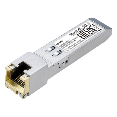 TL-SM331-T - Transceptor mini-GBIC SFP RJ45 / 1000BASE-T / 100 metros (328 pies) / 1.25 Gbps / Hot-Swappable / 0 a 70°C
