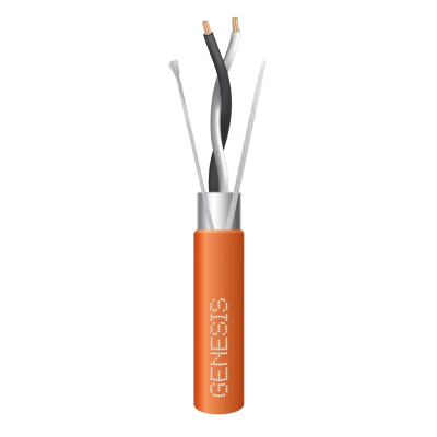 Bobina de 305 Metros (1000 Pies) / Cable 2 x 22 AWG / Color Naranja / Blindado / Plenum / Trenzado para Aplicaciones de Transmisión de Datos a Alta Ve
