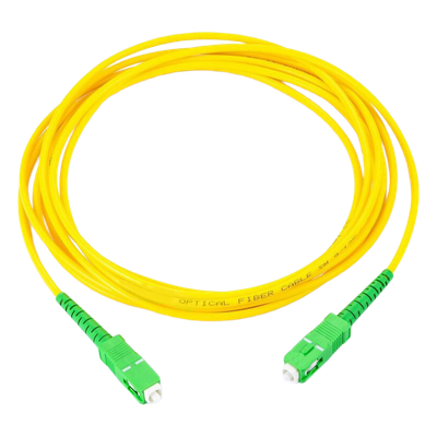 LP-FO-SCA-SCA-01 - Jumper de Fibra Óptica / Monomodo SC/APC-SC/APC Simplex / 1 m (3.28 ft) / Forro PVC / 2 mm