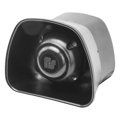 SCS-1000 - Sirena/Bocina Compacta / 30 W / 112.3 dBA / 16 Tonos / 12 V / 11.5 ft / CE