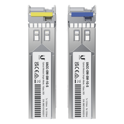 UACC-OM-SM-1G-S-2 - Ubiquiti UACC-OM-SM-1G-S-2 red modulo transceptor Fibra óptica 1250 Mbit/s SFP