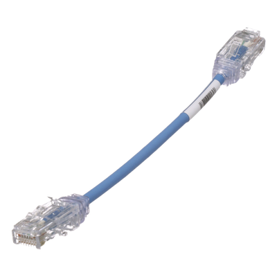 UTP28SP6INBU - Cable de Parcheo UTP Cat6 / 28AWG Diámetro Reducido / 15.2 cm (0.5 pies) / Azul / LSZH/CM / PoE++