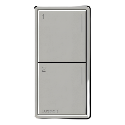 RRSTW2BPB - Botonera de pared / 2 botones de escena / RF Clear Connect 2.4 GHz / alcance 75 ft / Pebble / RadioRA 3
