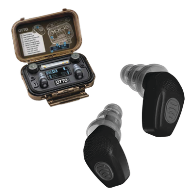 V4-11029 - Tapones auditivos electrónicos / Detección y filtrado de voz / Atenuación 40 dB / Amplificación 5x / IP67 / 16 horas batería