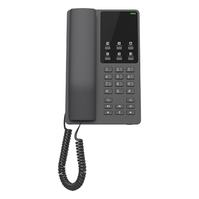 GHP621 - GHP621, Teléfono Hotelero IP Negro, 2 cuentas SIP 2 líneas, GDMS, soporta PoE