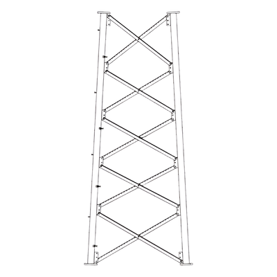 SSV6N62 - Sección 6 Base para Torre Autosoportada línea SSV (Código de Fábrica: 6N62)
