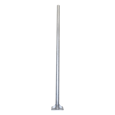 MSC-30A-3 - Poste de Acero Galvanizado / 3 m (9.84 ft) / Tubo 3' Cédula 30 / Carga 20 kg / Base 30x30 cm