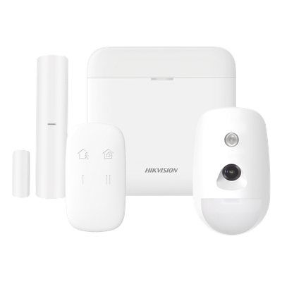 DS-PWA48-K-CAM - Kit de Alarma Inalámbrica / 48 Zonas / PIR con Cámara 640x480 / Cifrado AES-128 / Wi-Fi / Batería de Respaldo 3 Años