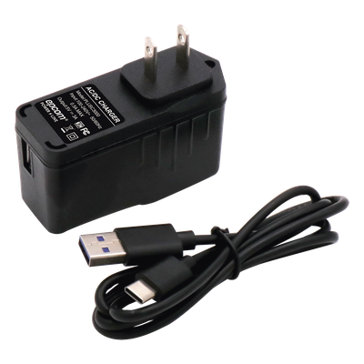 PLUSC3000 - Adaptador de corriente AC/DC / Entrada 100-240 VCA / Salida 5 VCC @ 3 A / Conectores USB-C y micro-USB