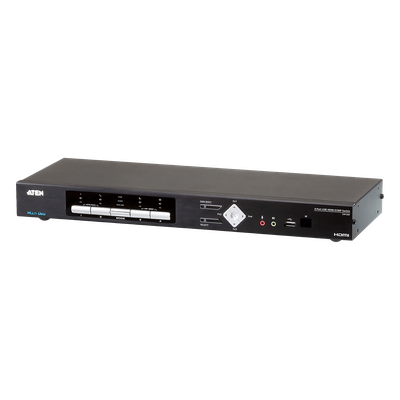 CM1284 - Switch KVMP Multi-View HDMI 4 Puertos USB | Resolución 4K 4096 x 2160 @ 30 Hz | Quad View | PiP / PbP / PoP | Boundless Switching | Daisy Chain Control | Video DynaSync | EDID Expert