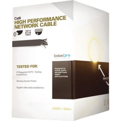PRO-CAT-6-GELX-V2 - Cable UTP Cat6+ / Calibre 23 / Doble Chaqueta Gel / Exterior 305 m (1000 ft) / Resistente UV / Gigabit Ethernet / ETL y UL