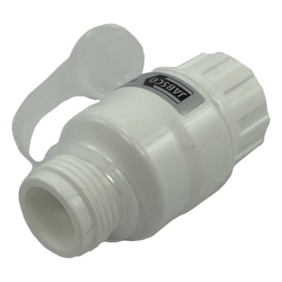 44411-0045 - Regulador de Presión de Agua en Línea / 45 psi (3.1 bar) / Codo Giratorio / Filtro Extraíble / GHT 3/4' / Calidad Alimentaria / 3' x 1.5' (7.6 cm x 3.8 cm)