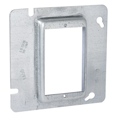 HUB-838 - Sobretapa Cuadrada / Acero Galvanizado / 4.688 in x 4.688 in / Realce 0.75 in / UL Listed