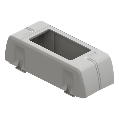 DX18849 - Porta equipamiento / Rectangular / Canaleta DX10000.00 / Carga 40% EIA/TIA-569-A / 2 y 4 módulos