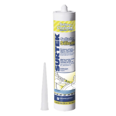 SYS-113-452 - Silicón Sellador / Resistente -40°C a 100°C (-40°F a 212°F) / Antimoho y Antibacterias / Secado 24 Horas / 280 ml / Zonas Húmedas