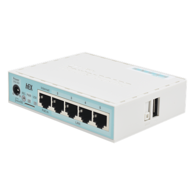 RB750GR3 - Mikrotik RB750GR3 router Gigabit Ethernet Turquesa, Blanco