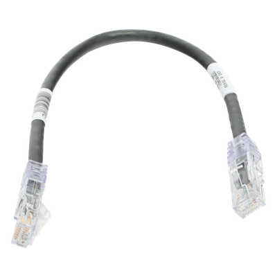 UTPSP1BLY - Cable de Parcheo UTP Cat6 / 24 AWG / CM / 0.3 m (1 pie) / Color Negro