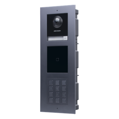 DSKIS-MULTI-254AP - Videoportero IP Multiapartamento / 2 Megapixel / 7 Frentes de Calle / IP65 / PoE / Teclado y Lector EM / -40°C a 60°C (-40°F a 140°F)
