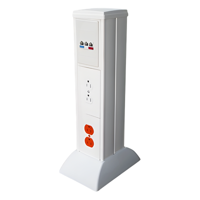 TH-MIC - Mini Columna de Gestión de Cables / Sistema Modular / -40°C a +85°C / PVC y ABS de Alto Impacto / 2.89 lb / NOM-001-SEDE-2005